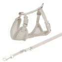 Trixie Junior Puppy Soft Hám+póráz 26–34 cm/10mm 2m - világos szürke