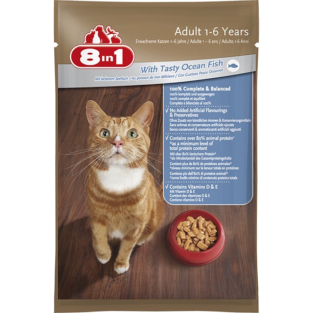 8in1 Cat Adult tengeri hallal