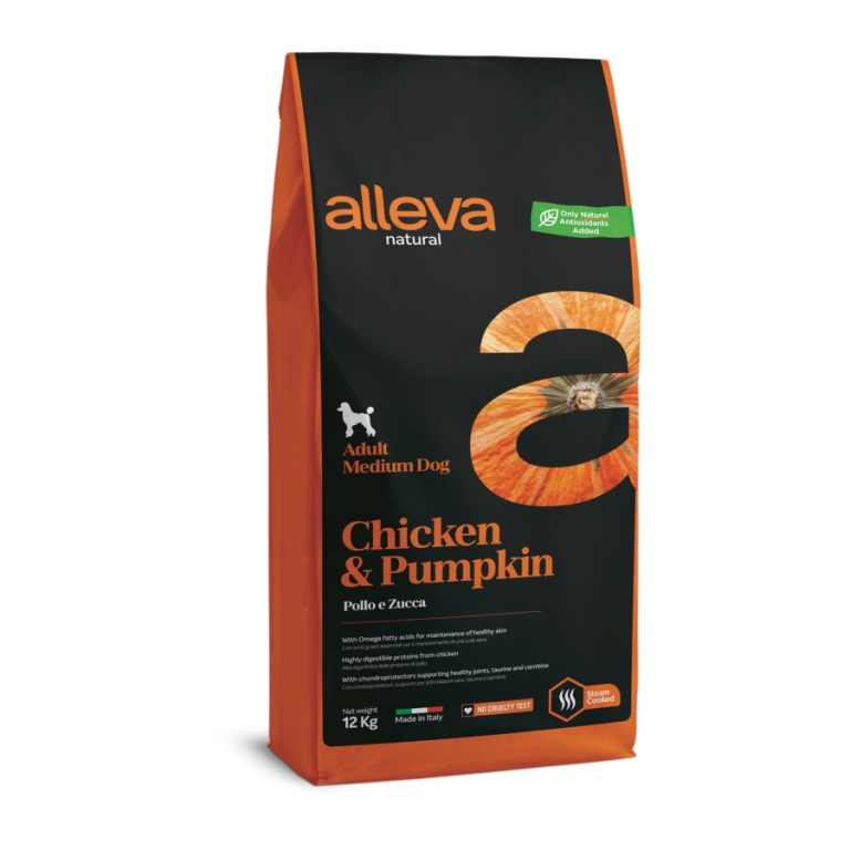 Alleva Natural Adult Medium Chicken & Pumpkin 12 kg
