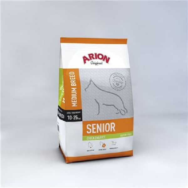 ARION ORIGINAL Adult Senior Medium Chicken & Rice  12 kg