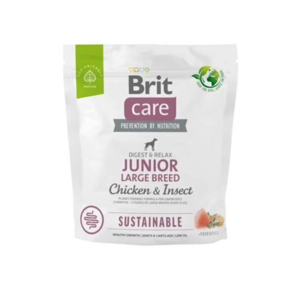 Brit Care Dog Sustainable Insect Junior Large Breed  1 kg