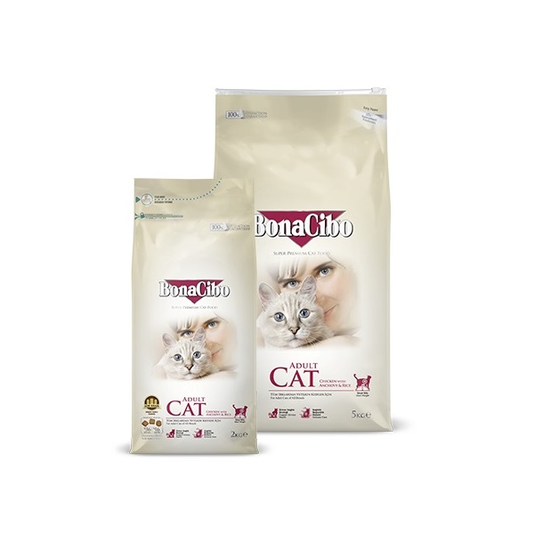 BonaCibo Adult Cat Chicken & Rice with Anchovy 2 kg