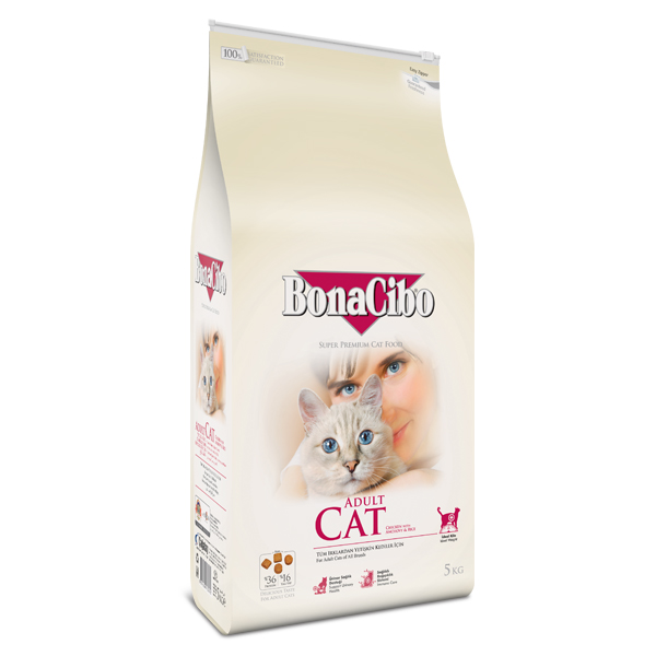 BonaCibo Adult Cat Chicken & Rice with Anchovy 5 kg