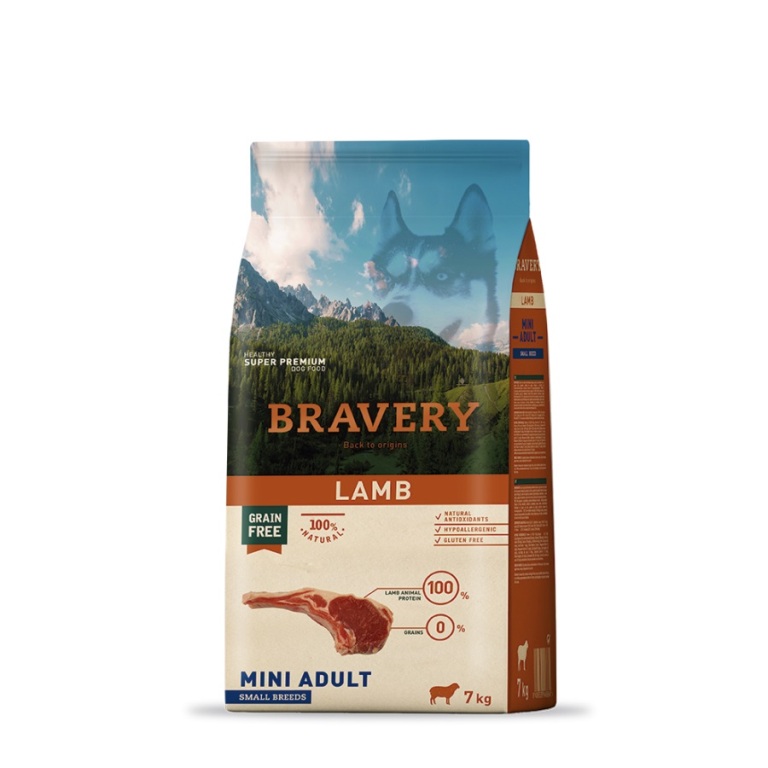 Bravery Grain Free Adult Mini Lamb 7 kg