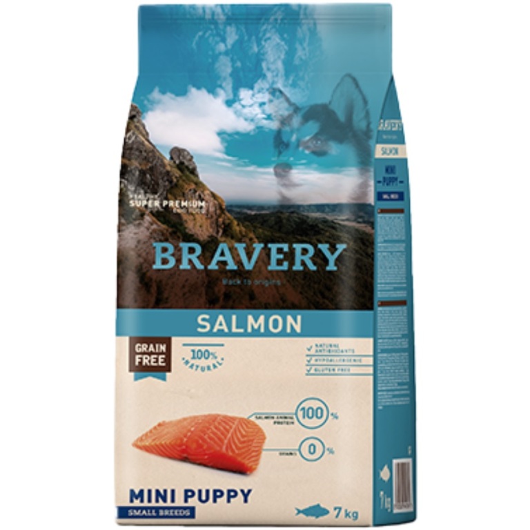 Bravery Grain Free Puppy Mini Salmon 7 kg