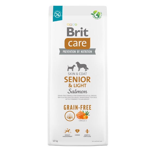 Brit Care Grain-Free Senior & Light Salmon & Potato 12 kg