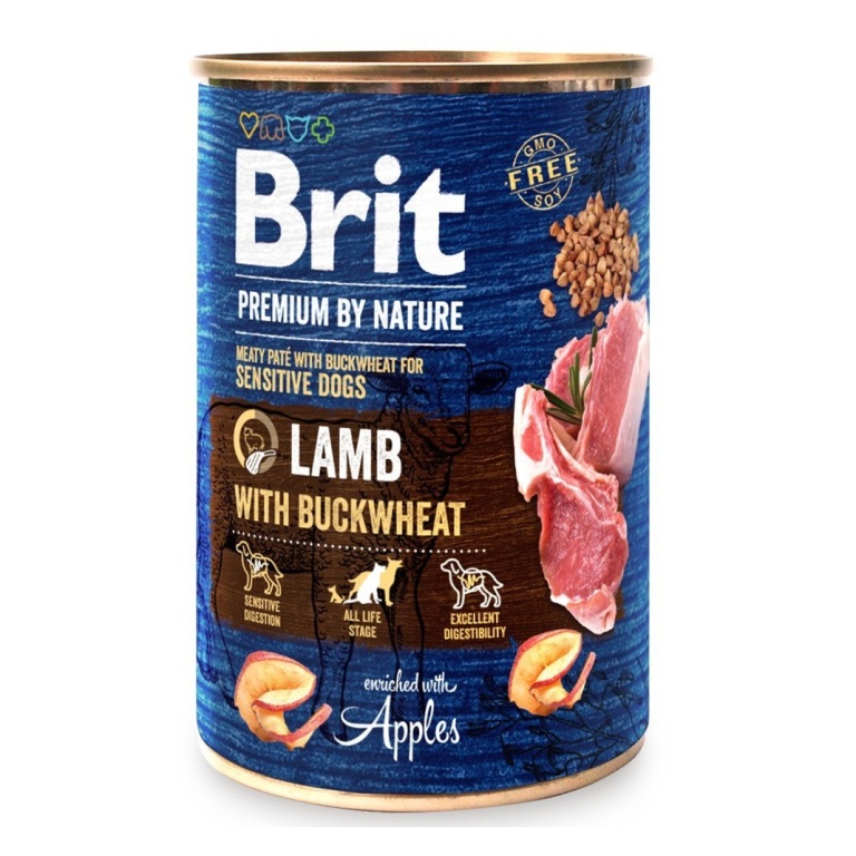 Brit Premium by Nature Paté Bárány és Hajdina 800 g