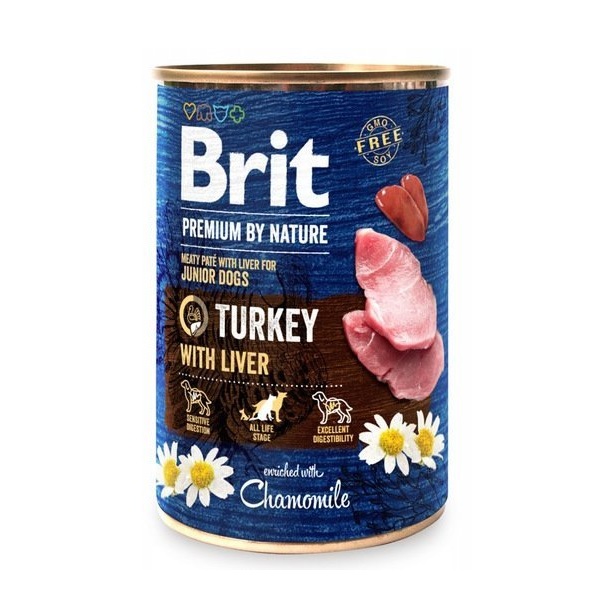Brit Premium by Nature Paté Junior pulyka és máj 800 g