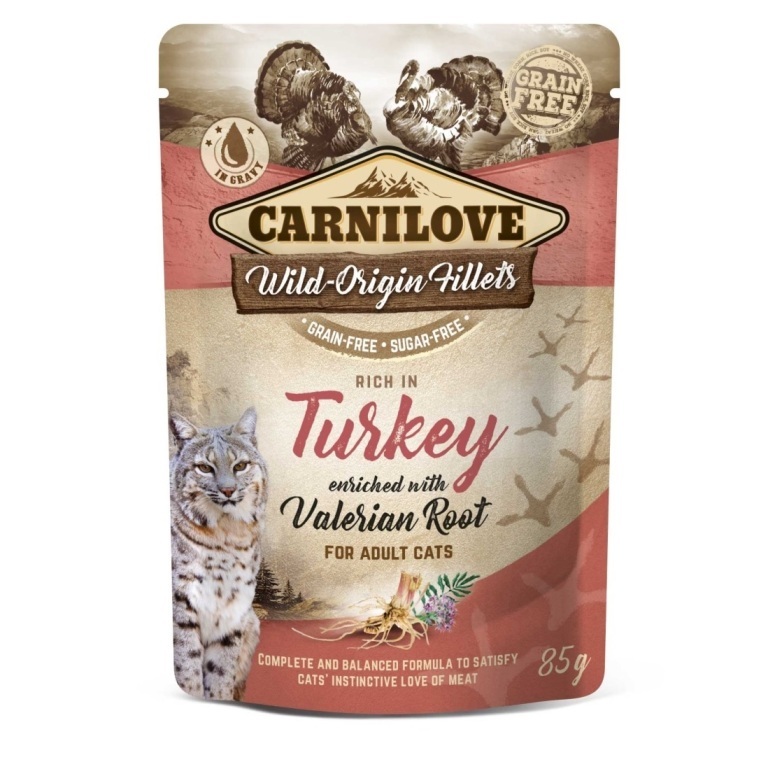 CarniLove Cat Turkey & Valerian (pulyka-macskagyökér) 85 g