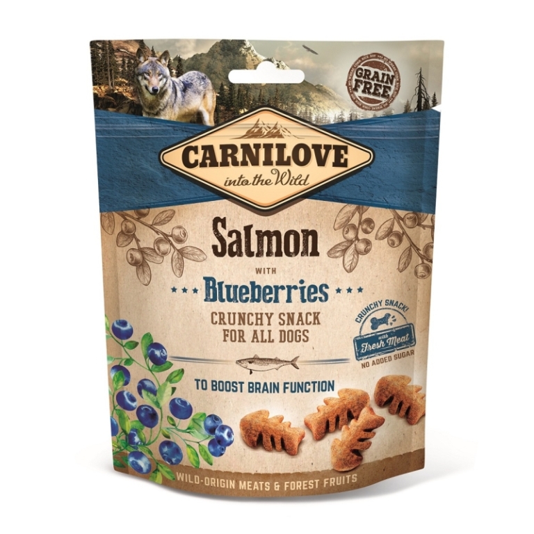 CarniLove Crunchy Snack Salmon & Blueberries (lazac-áfonya) 200 g