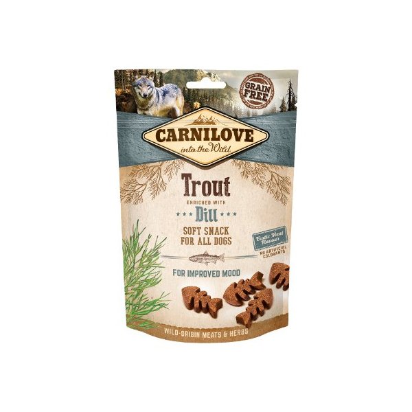 CarniLove Soft Snack Trout & Dill (pisztráng-kapor) 200 g