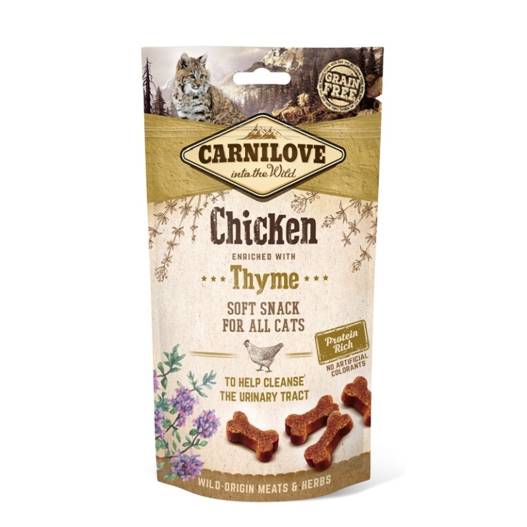 CarniLove Cat Soft Snack Chicken & Thyme (csirke-kakukkfű) 50 g