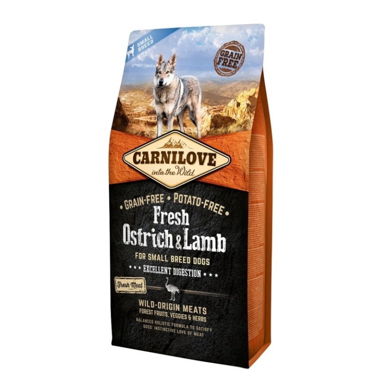 CarniLove Fresh Adult Small Ostrich & Lamb (strucc-bárány) 6 kg