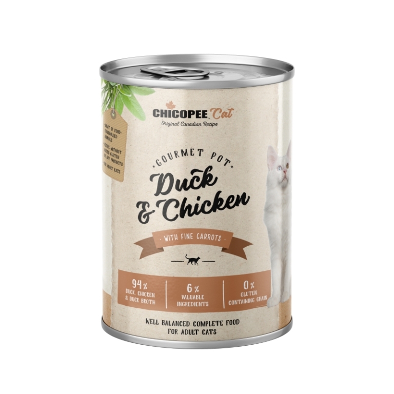 Chicopee Cat Adult Gourmet Pot Duck & Chicken (kacsa és csirke) 400 g
