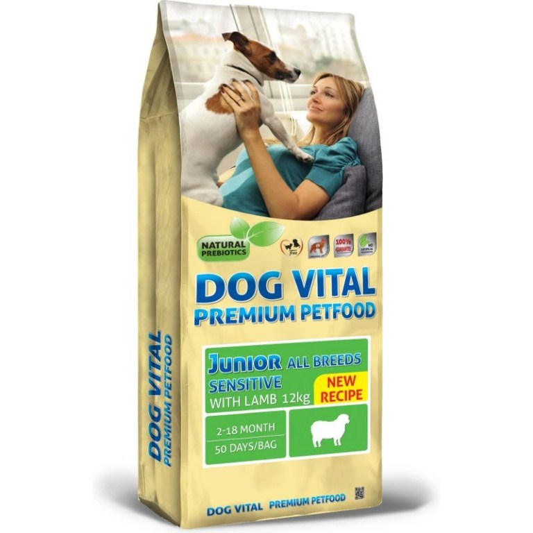 Dog Vital Junior Sensitive All Breeds Lamb 12 kg