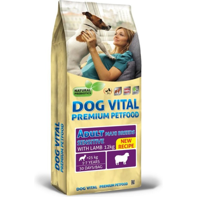 Dog Vital Adult Sensitive Maxi Breeds Lamb 12 kg