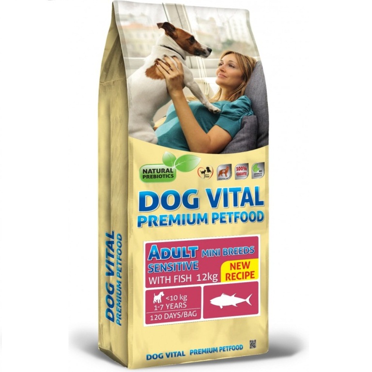 Dog Vital Adult Sensitive Mini Breeds Fish 12 kg