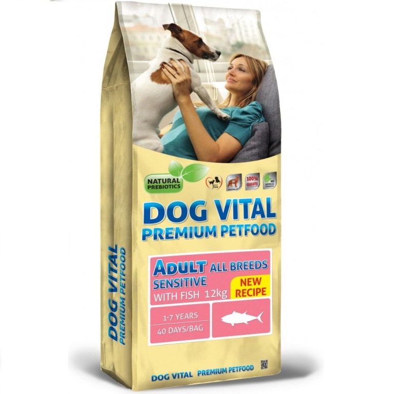 Dog Vital Adult Sensitive All Breeds Fish 2x12 kg
