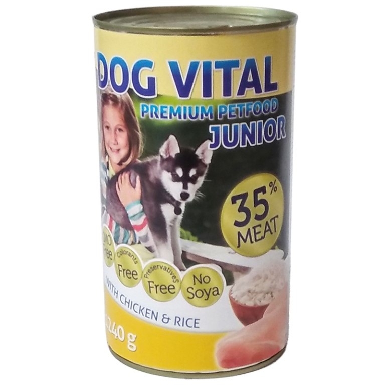 Dog Vital Junior Chicken & Rice - csirke és rizs 1240 g