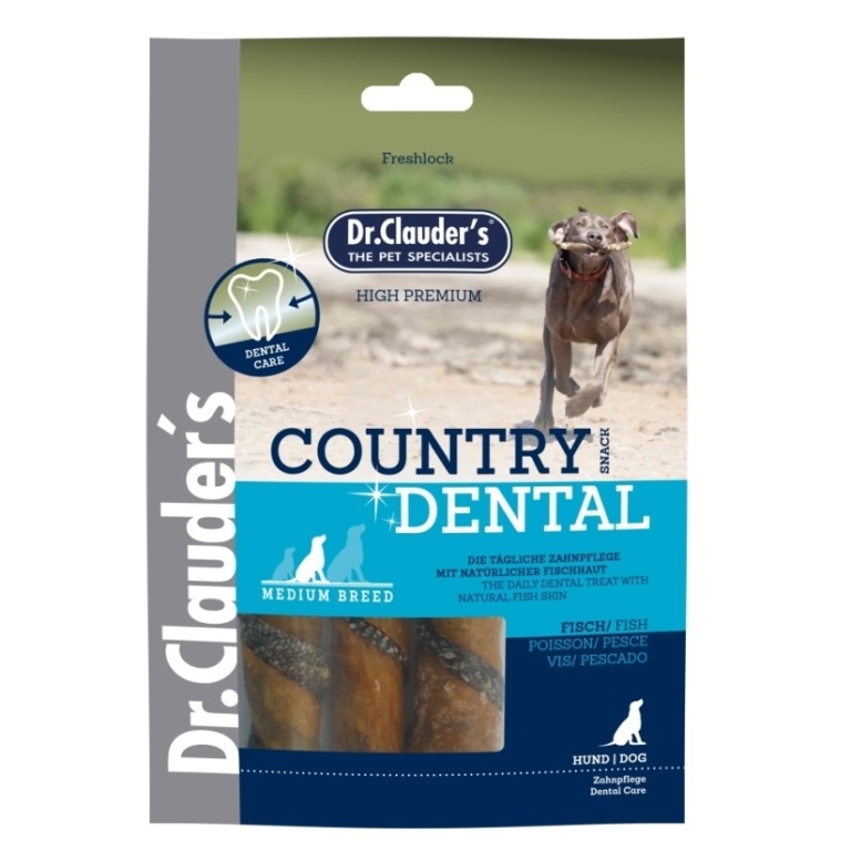 Dr. Clauders Country Dental Snack Fisch - Medium Breed 100 g