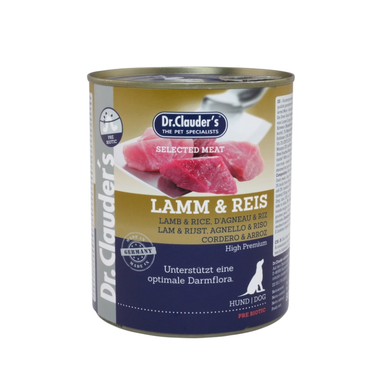 Dr. Clauders Selected Meat Lamb & Rice (bárány-rizs) 800 g
