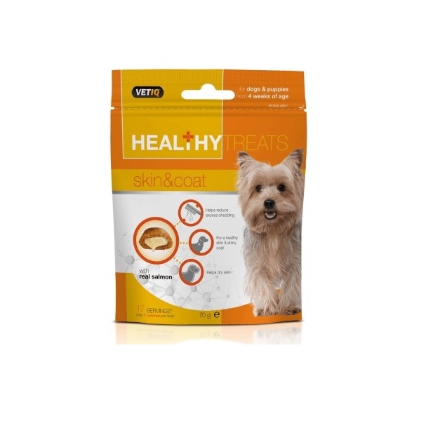 M&C VetIQ Healthy Treats Skin & Coat For Dogs & Puppies 70 g