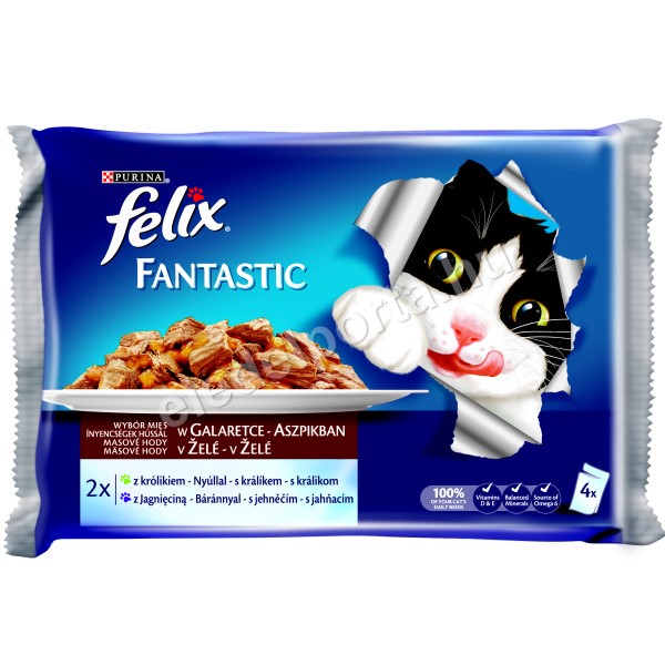 Felix Fantastic - Nyúl és Bárány aszpikban 4 x 85 g