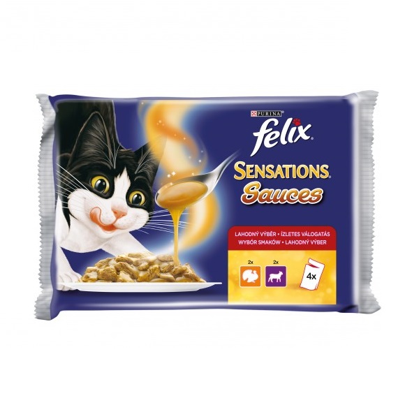 Felix Sensations - Pulyka és Bárány szószban 4 x 85 g