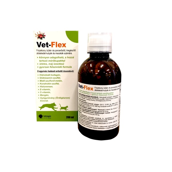 Vet-Flex Folyékony ízület- és porcerősítő 200 ml