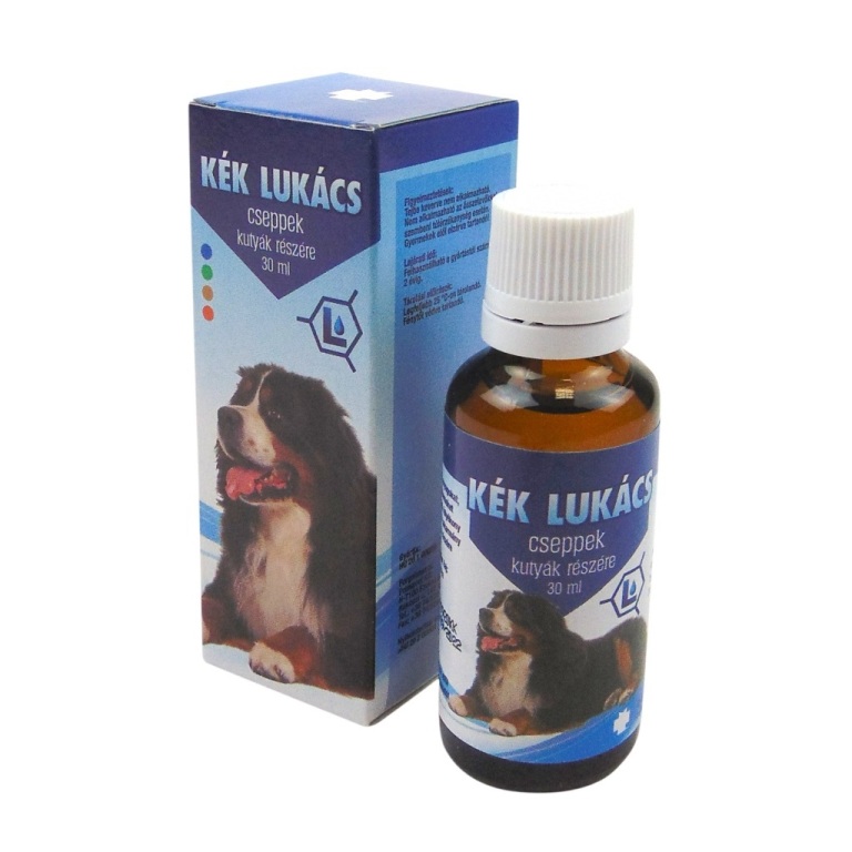 Kék Lukács cseppek kutyáknak 30 ml