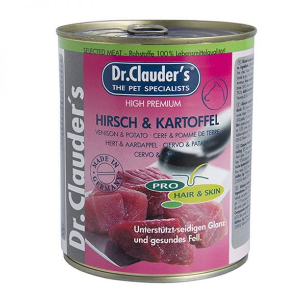 Dr. Clauders Selected Meat Venison & Potato (szarvas-burgonya) 800 g