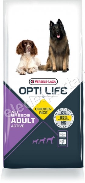 Opti Life Adult Active All Breeds 12,5 kg