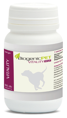 BiogenicPet Vitality Large - vitalizáló, regeneráló tabletta (60 db)