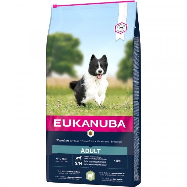 Eukanuba Adult Small & Medium Lamb & Rice 2,5 kg