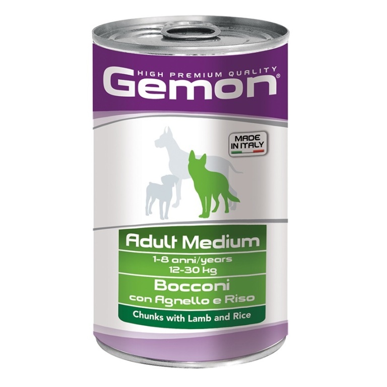 Gemon Adult Medium Lamb and Rice (bárány és rizs) 6x1250 g