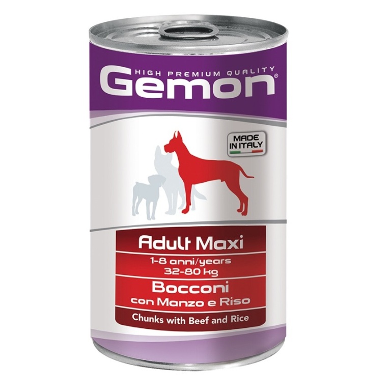 Gemon Adult Maxi Beef and Rice (marha és rizs) 6x1250 g