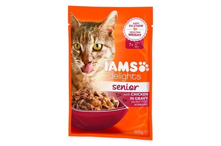 IAMS Delights Senior Csirkehús szószban 85 g
