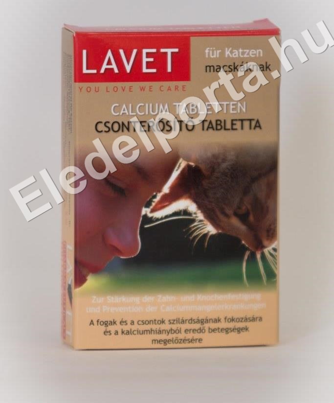 Lavet Csonterősítő tabletta macskáknak (50 db)