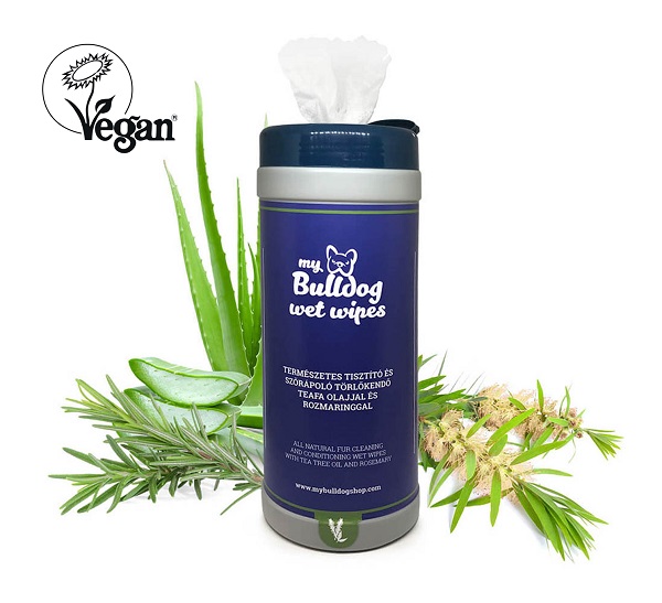 My Bulldog Wet Wipes - természetes nedves törlőkendő   75 db