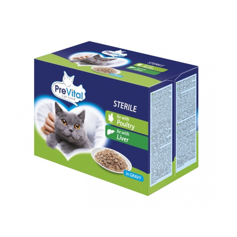 PreVital Sterile Box baromfi-máj 12x100 g
