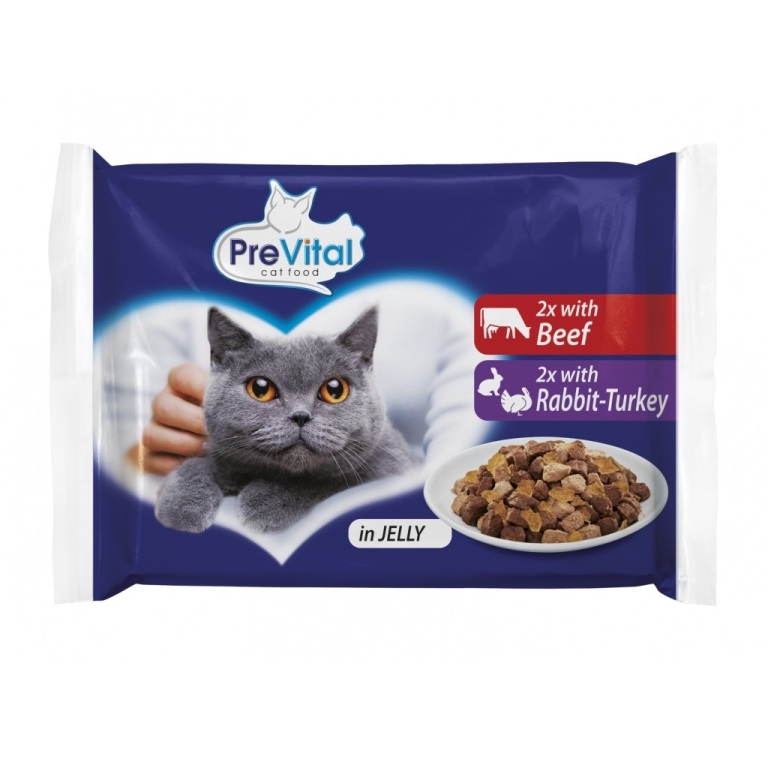 PreVital Vital Pack marha és nyúl-pulyka 4x100 g
