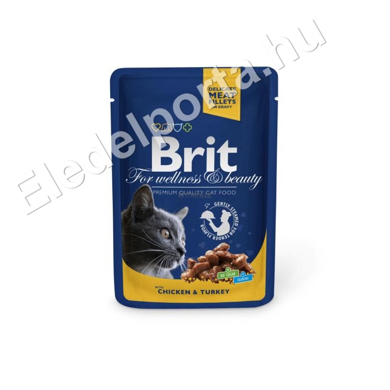 Brit Premium Cat Chicken & Turkey 24x100 g