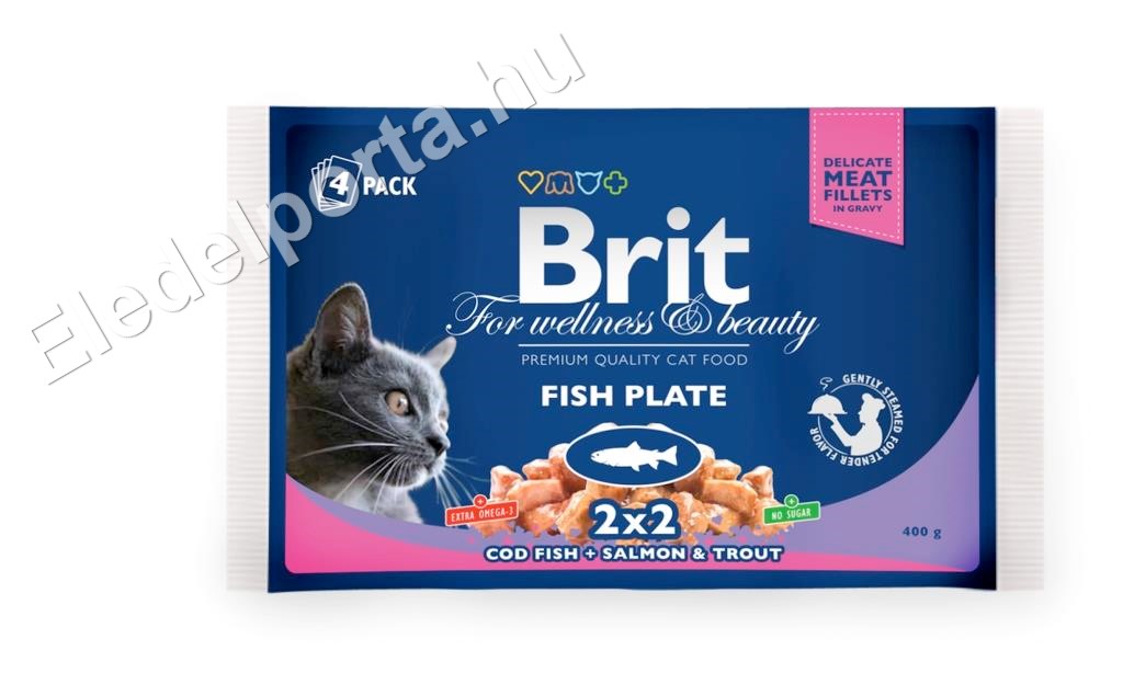 Brit Premium Cat Fish Plate 13x400 g