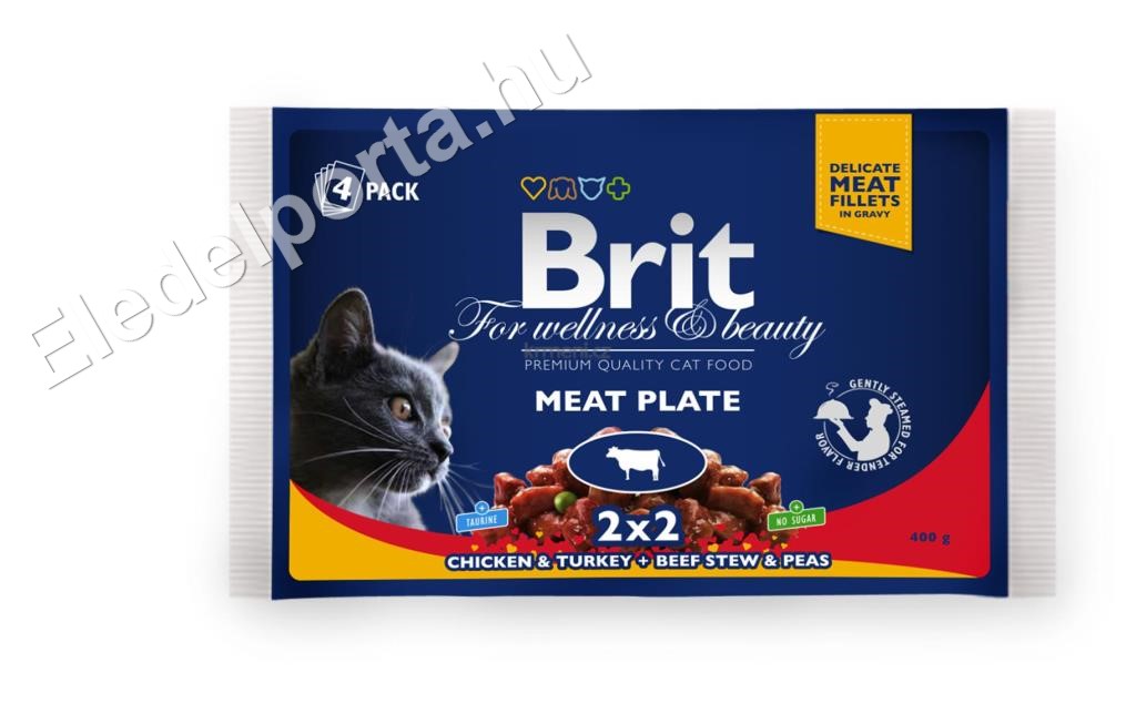 Brit Premium Cat Meat Plate 13x400 g