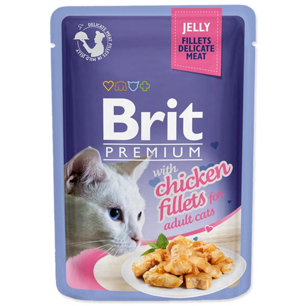 Brit Premium Delicate Fillets in Jelly with Chicken 24x85 g