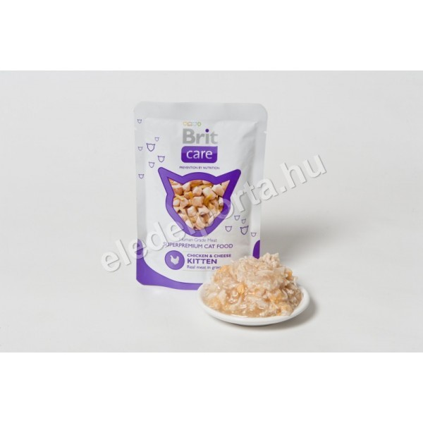 Brit Care Cat Pouches Chicken & Cheese Kitten 80 g