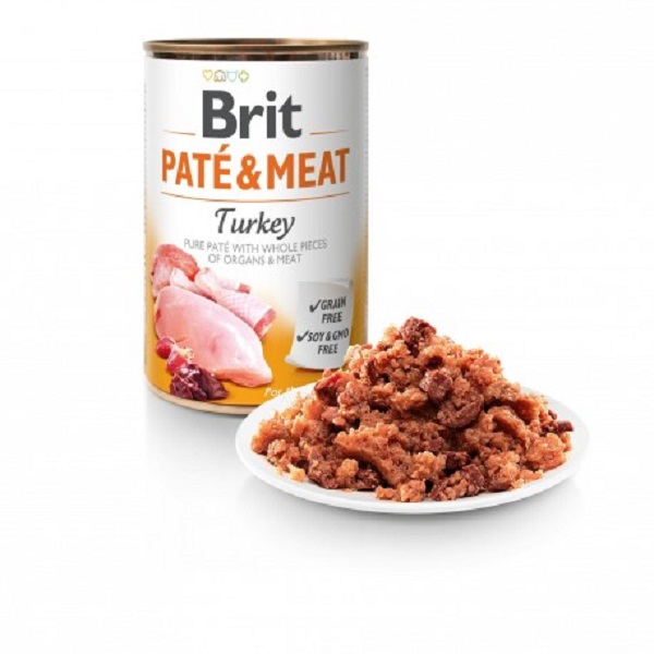 Brit Paté & Meat Pulyka 6x400 g