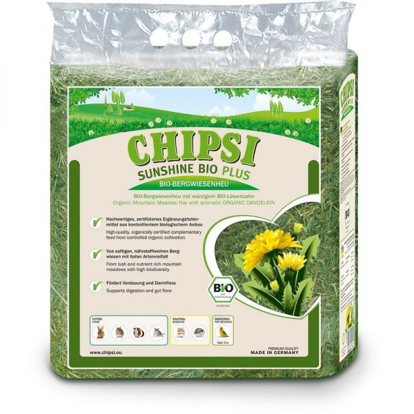 CHIPSI Sunshine Bio Plus Gyermekláncfű széna 600 g