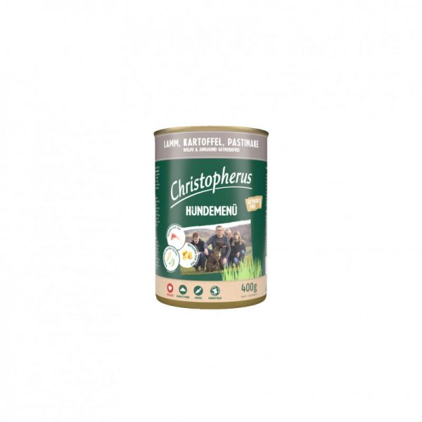 Christopherus Dog Junior Menü bárány, burgonya, paszternák 400 g