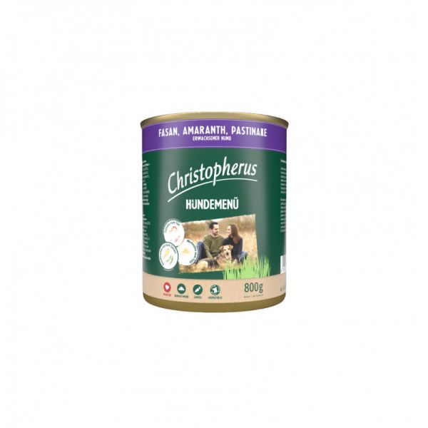 Christopherus Dog Menü fácán, amaránt, paszternák 800 g